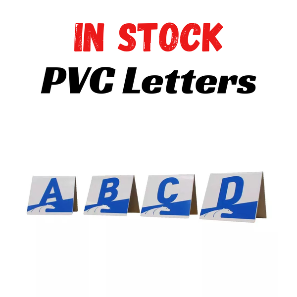 *IN STOCK* PVC Letters ABCD