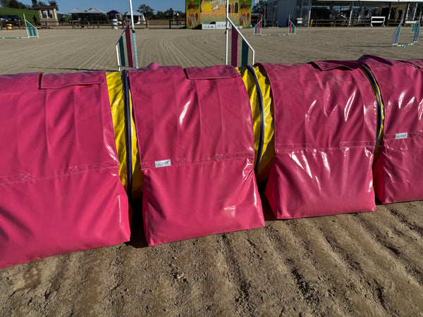 Velcro - Adjustable Triangular Tunnel Bags (2-pieces), PINK - CKC ATC